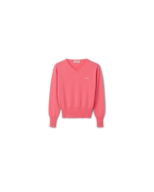 Miu Miu Pink Cashmere Sweater