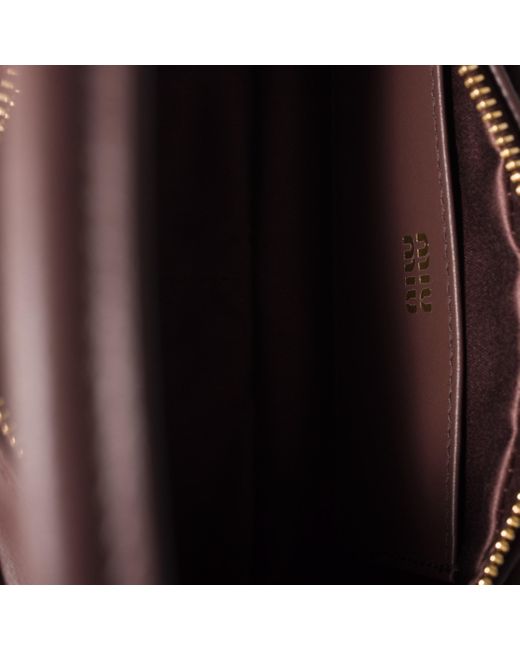 Miu Miu Brown Leather Pouch