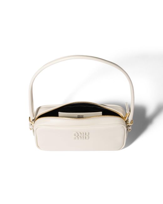 Miu Miu White Leather Pouch