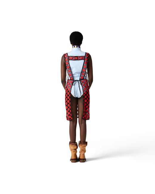 Miu Miu Red Macramé Apron