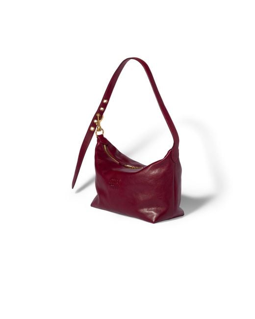 Miu Miu Red Spirit Nappa Leather Bag