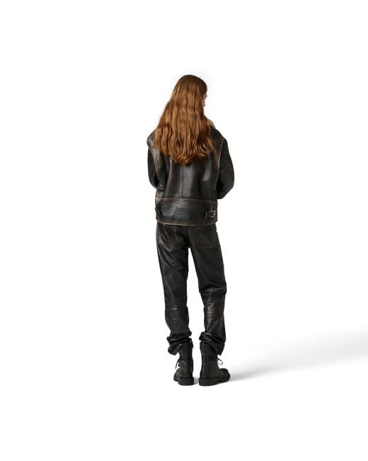 Miu Miu Black Nappa Leather Jacket