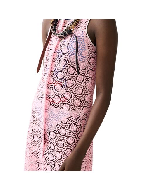 Miu Miu Pink Macramé Dress