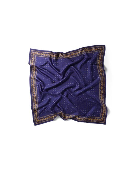 Miu Miu Purple Printed Twill Scarf