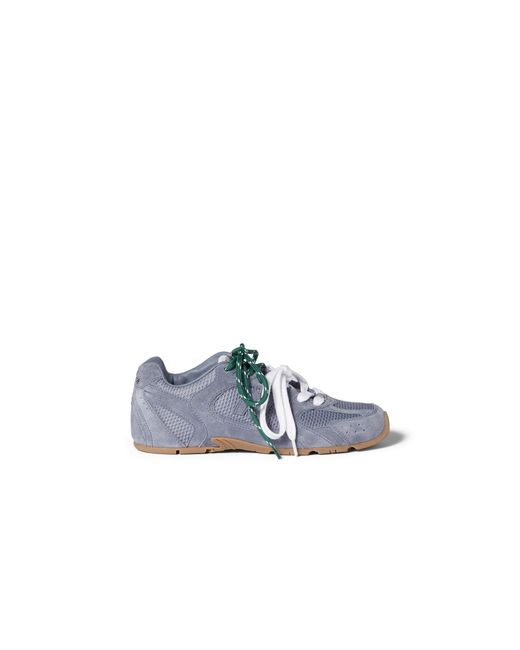 Miu Miu Blue New Balance X 530 Sl Suede And Mesh Sneakers