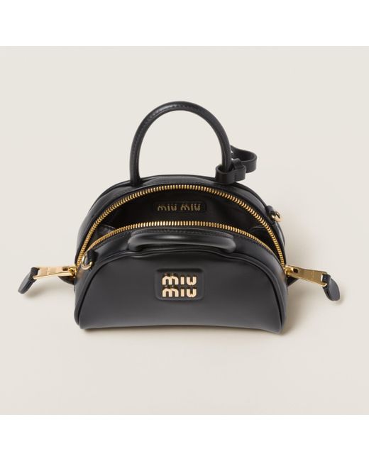 Miu Miu Black Leather Top-handle Bag