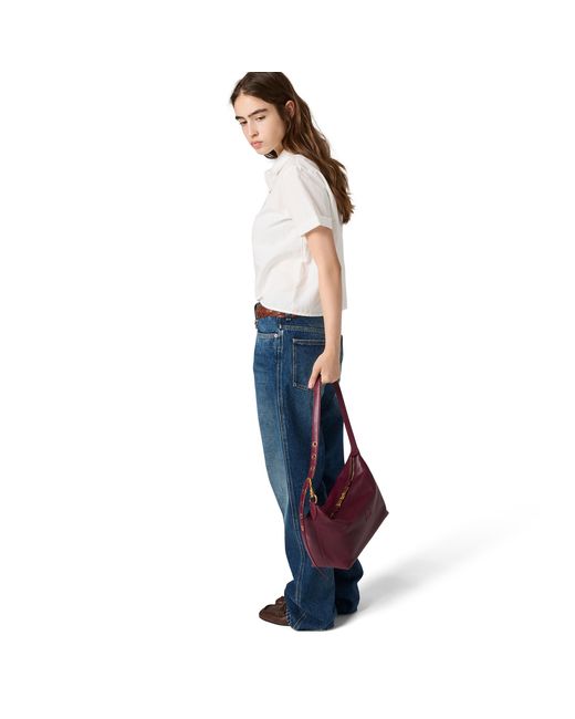 Miu Miu Purple Spirit Nappa Leather Bag