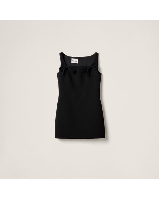 Miu Miu Black Natté Dress