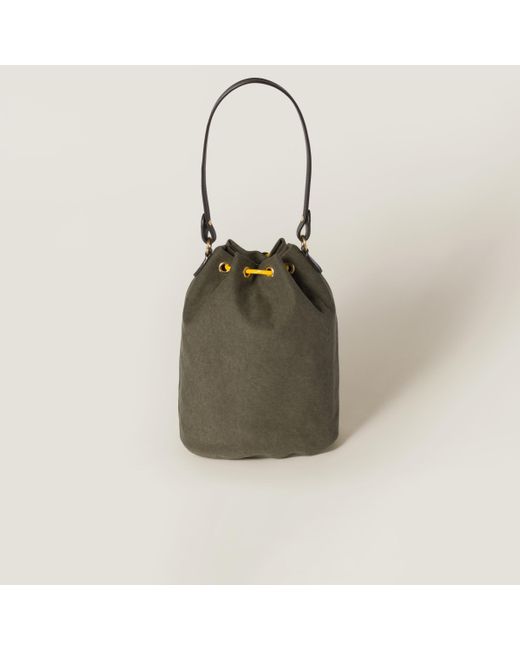 Miu Miu Green Gabardine Pouch
