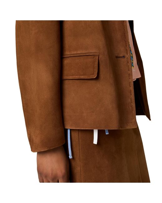Miu Miu Brown Suede Jacket