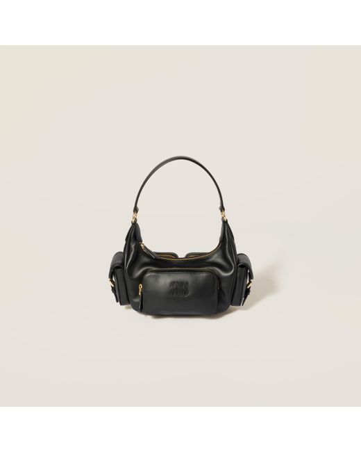 Miu Miu Black Pocket Leather Bag