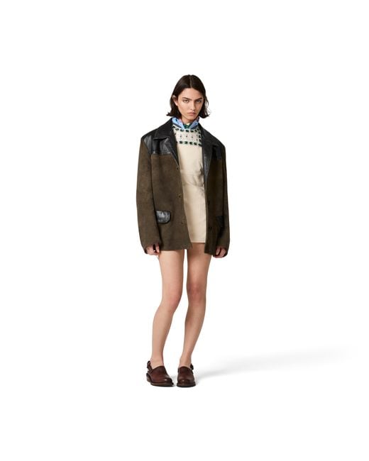 Miu Miu Brown Suede Jacket