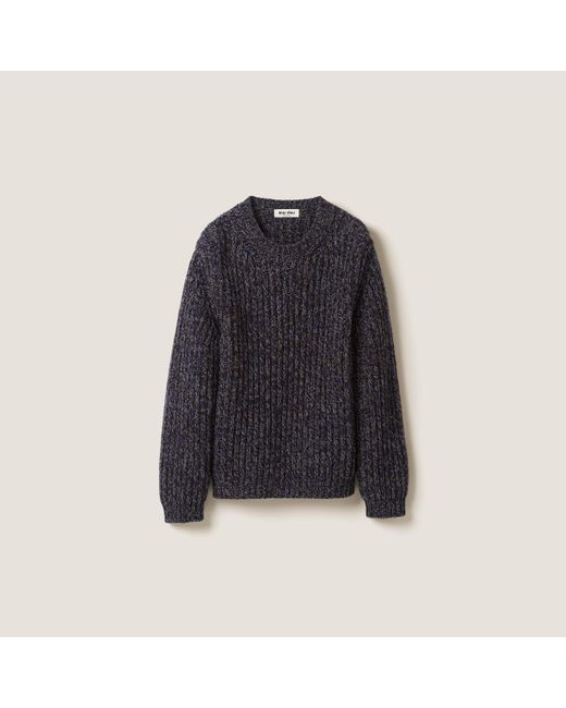 Miu Miu Blue Wool Sweater