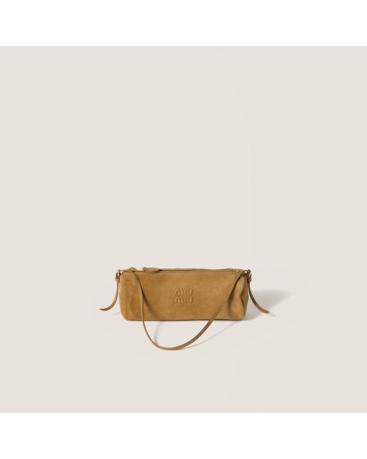 Miu Miu Natural Suede Pouch