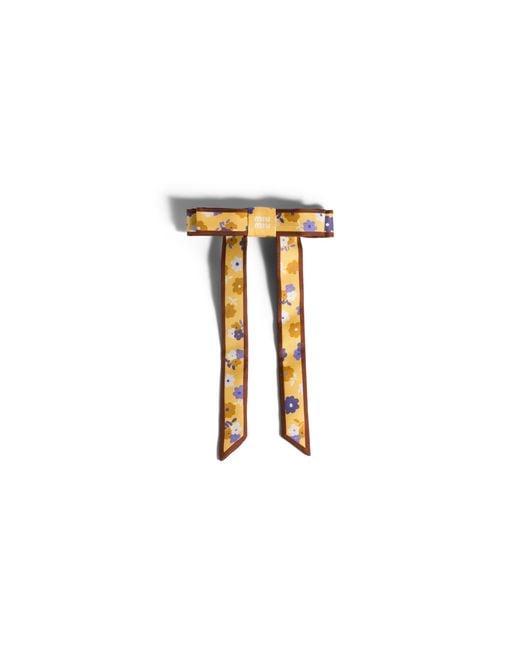 Miu Miu Metallic Twill Hair Clip