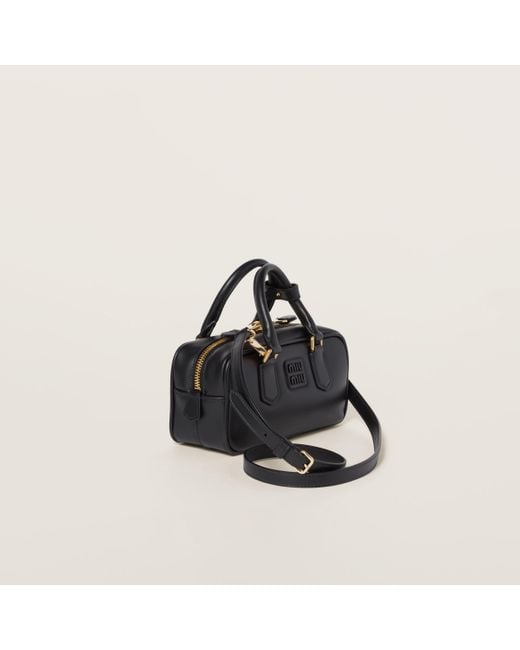 Miu Miu Black Arcadie Leather Bag