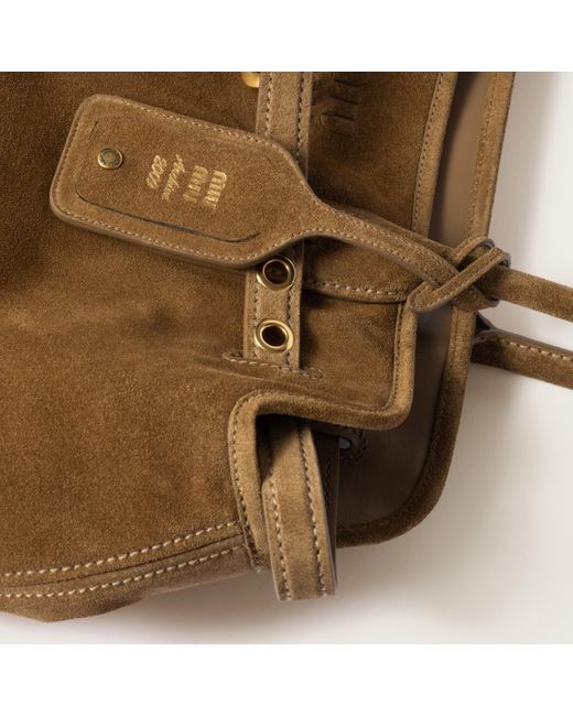 Miu Miu Green Aventure Suede Bag
