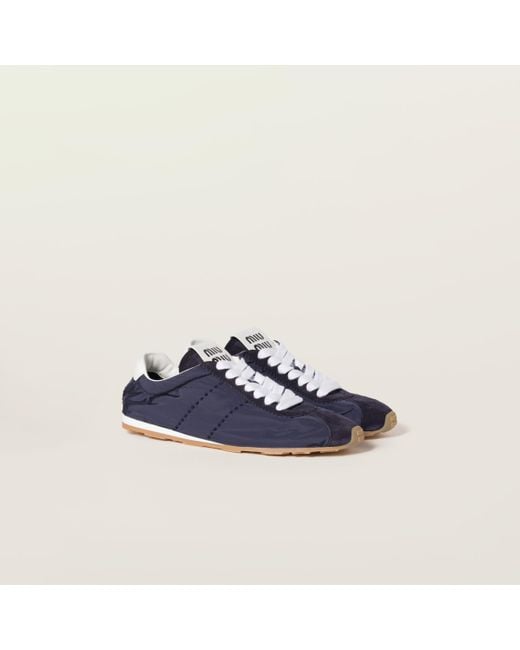 Miu Miu Plume Sneakers in Blue | Lyst UK