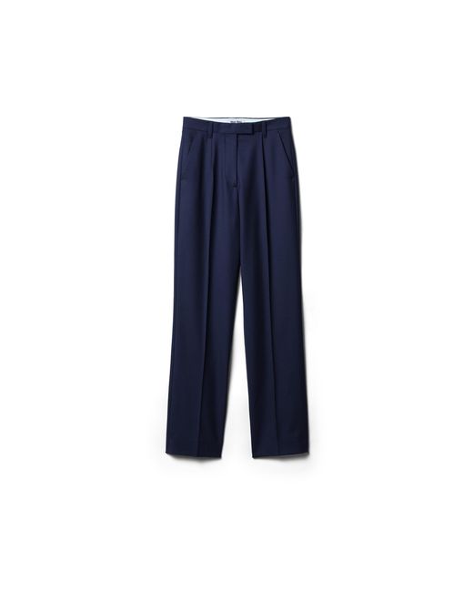 Miu Miu Blue Gabardine Pants