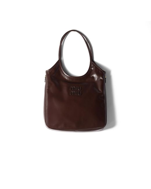 Miu Miu Brown Ivy Leather Bag