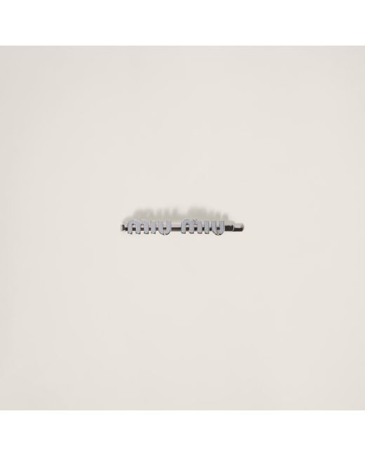 Miu Miu Enameled Metal Hair Clip | Lyst