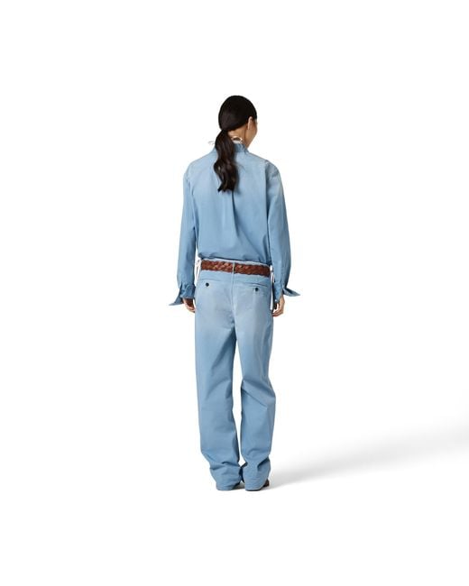 Miu Miu Blue Old Twill Shirt