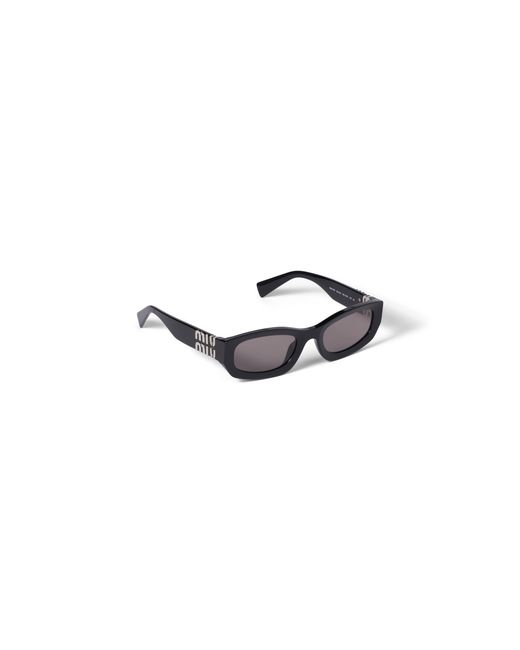 Miu Miu Black Miu Glimpse Sunglasses