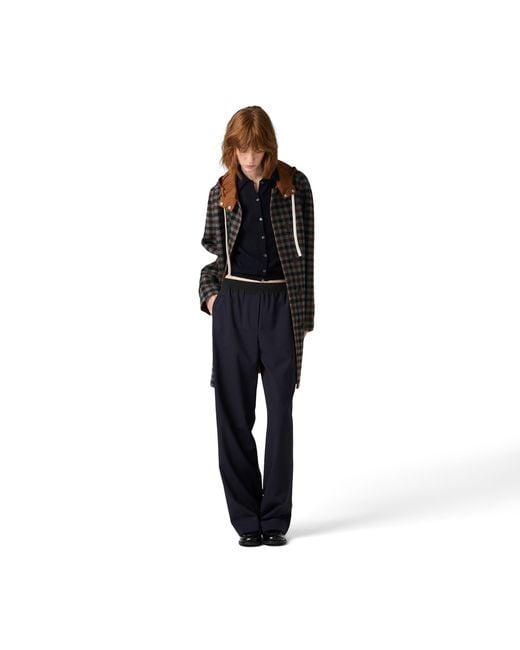 Miu Miu Blue Wool Pants