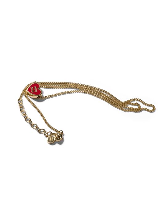 Miu Miu Metallic Metal Necklace