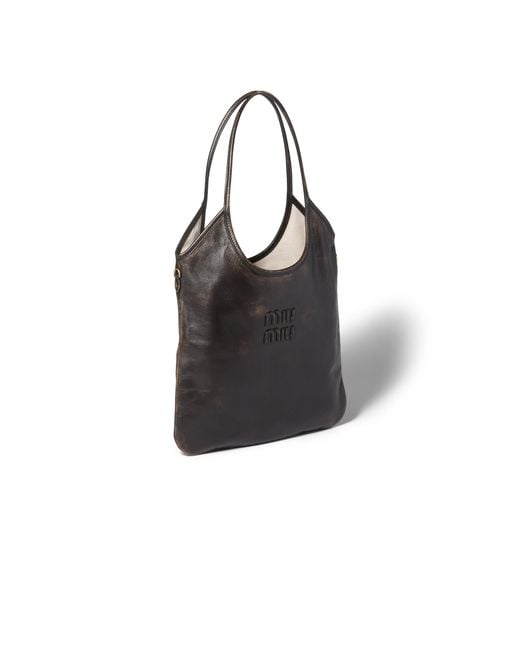 Miu Miu Black Ivy Leather Bag
