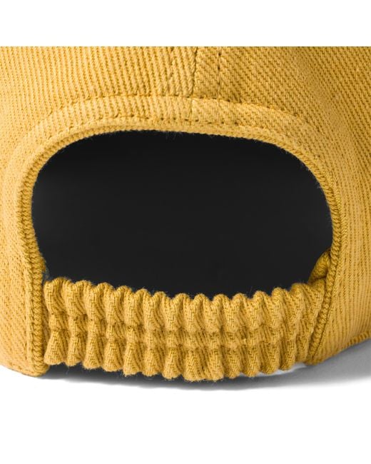 Miu Miu Yellow Drill Baseball Cap