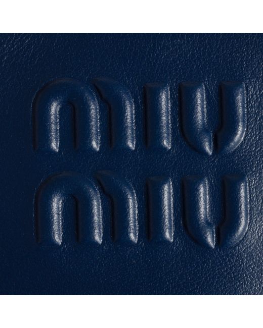 Miu Miu Blue Beau Leather Micro-Bag