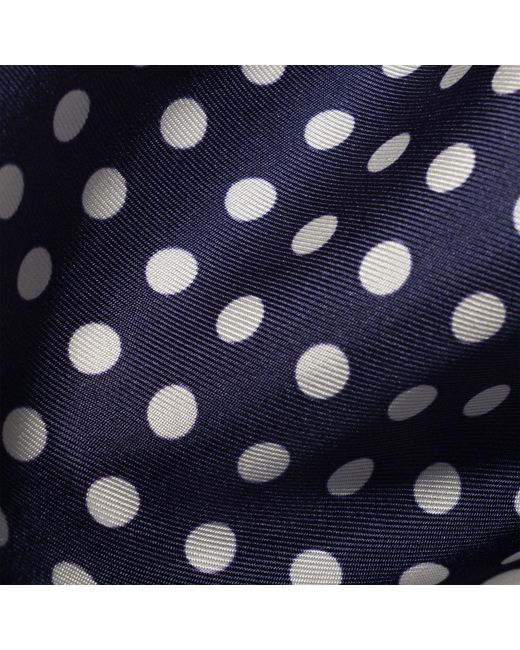 Miu Miu Blue Printed Silk Scarf