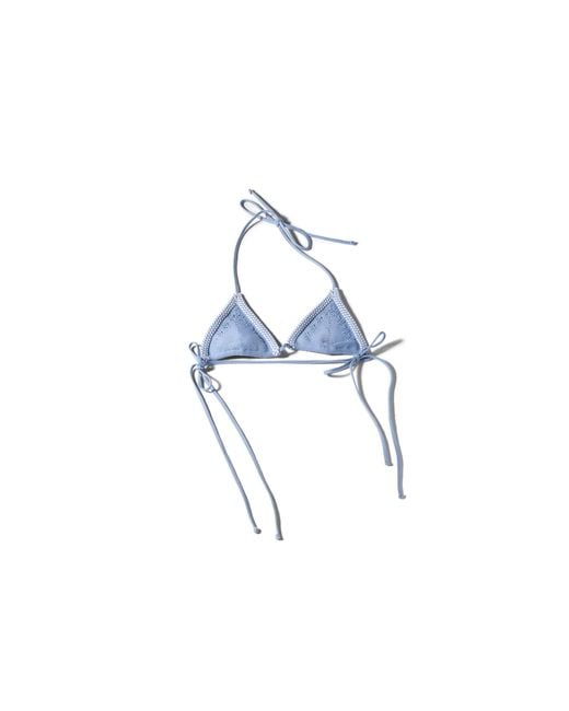 Miu Miu Blue Cotton Bra
