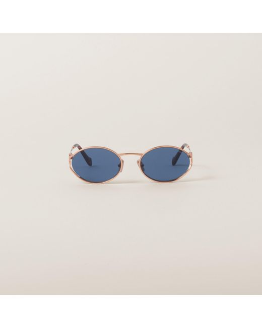 Miu Miu Blue Logo Sunglasses