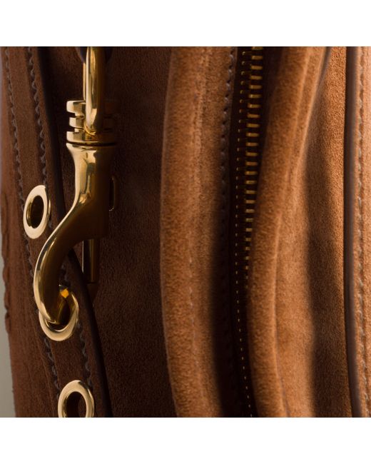 Miu Miu Brown Aventure Suede Bag