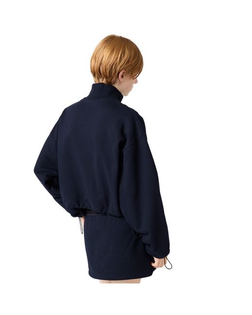 Miu Miu Blue Zippered Fleece Jacket