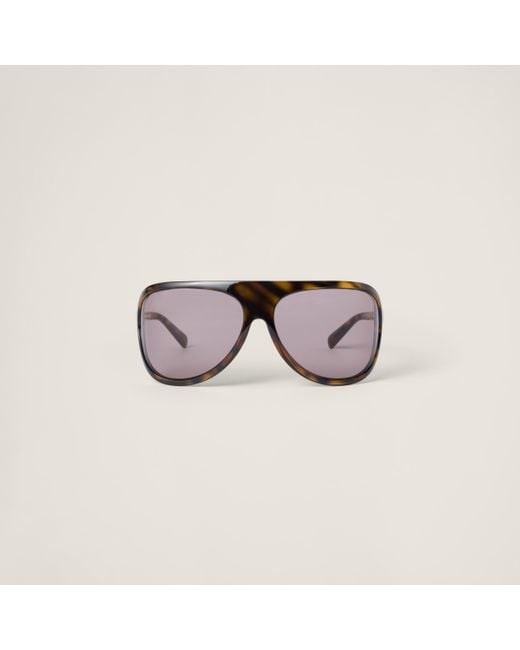Miu Miu Miu Enigme Sunglasses | Lyst