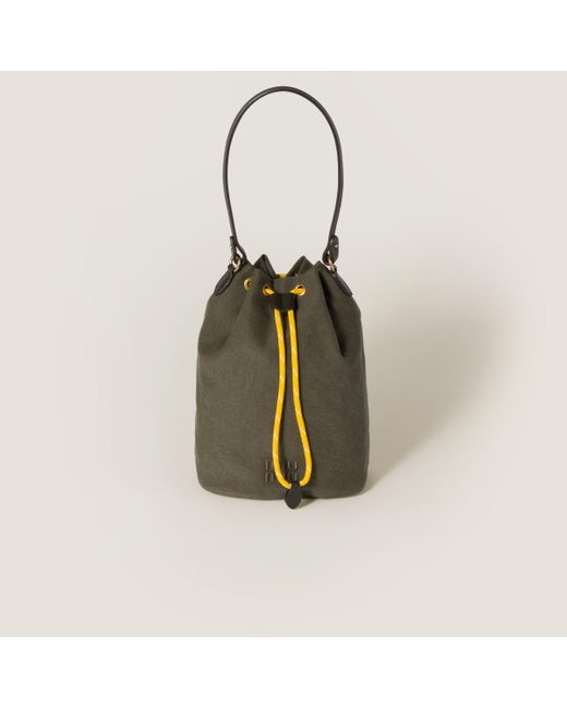 Miu Miu Green Gabardine Pouch