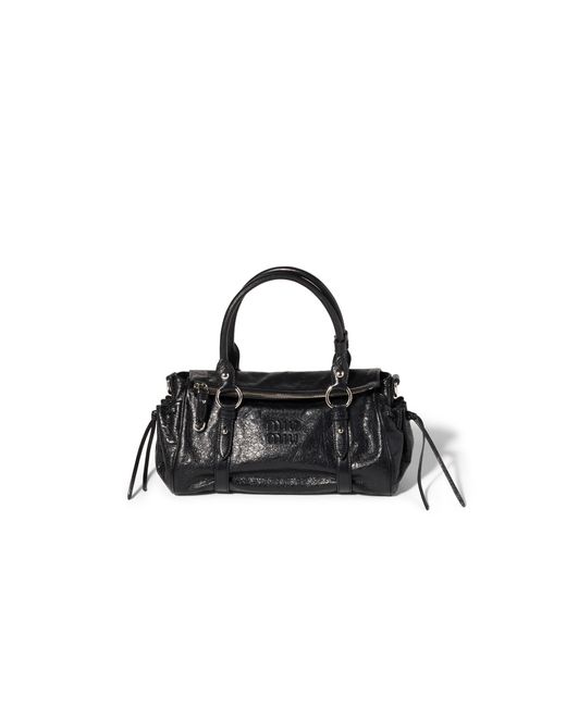 Miu Miu Black Nappa Leather Handbag