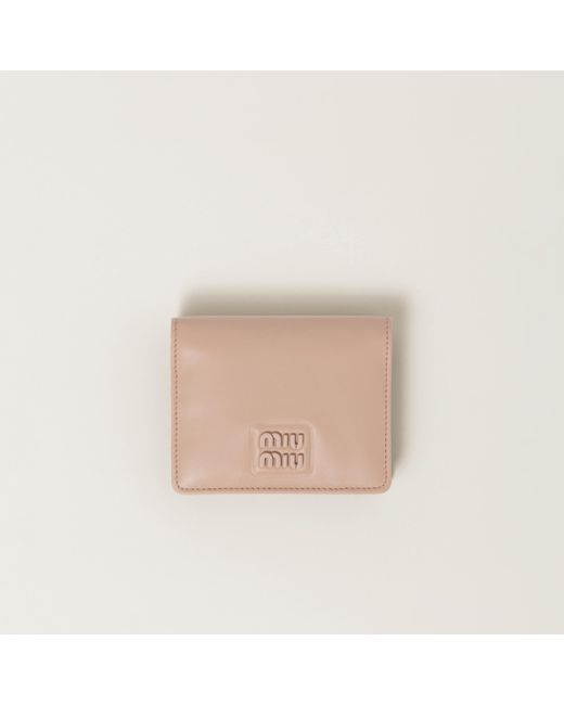 Miu Miu Natural Small Leather Wallet