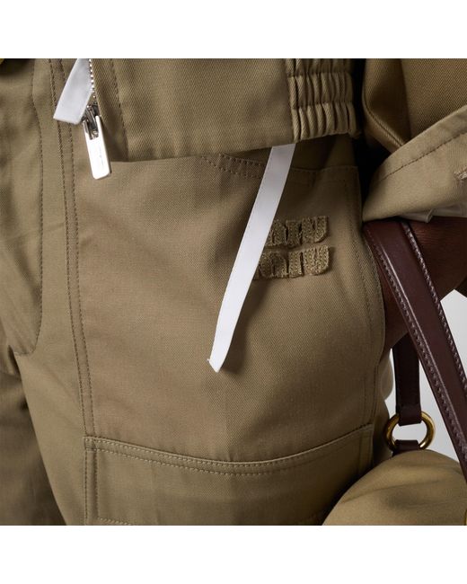 Miu Miu Natural Chino Bermudas