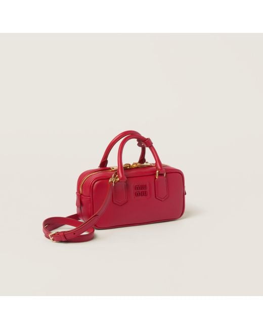 Miu Miu Red Arcadie Leather Bag