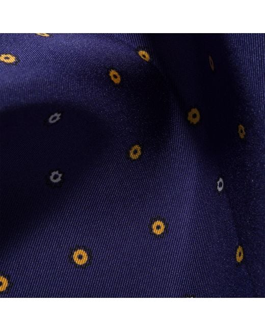Miu Miu Blue Printed Twill Scarf