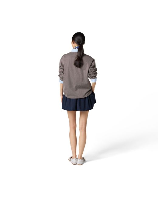 Miu Miu Blue Poplin Miniskirt
