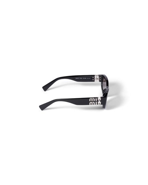 Miu Miu Black Miu Glimpse Sunglasses