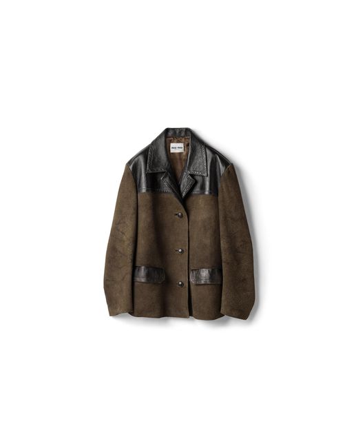 Miu Miu Brown Suede Jacket
