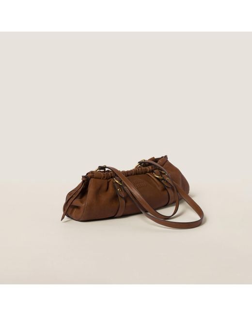 Miu Miu Brown Nappa Leather Bag
