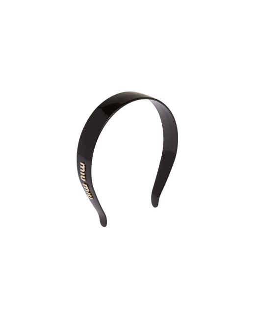 Miu Miu Black Plexiglas Headband