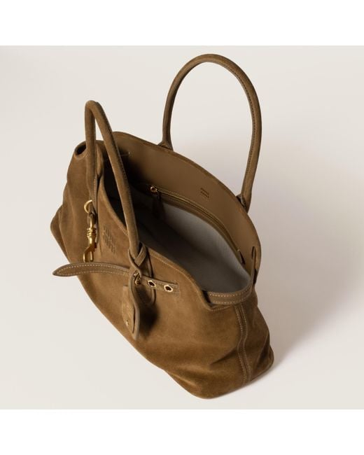 Miu Miu Green Aventure Suede Bag